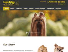 Tablet Screenshot of doggiespalace.com